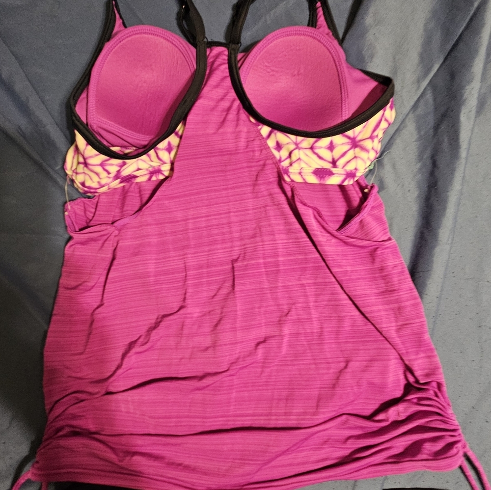 Selling full-size woman's two-way piece swimsuit .